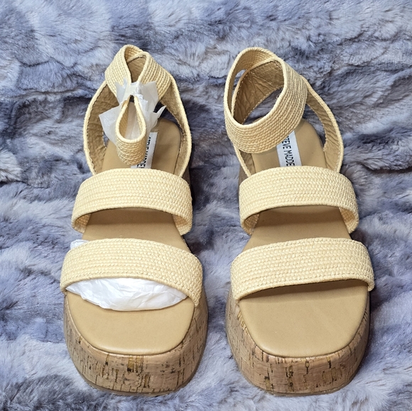 NWB Steve Madden Women's Sashes Sandal Raffia Size 7‎ - Picture 6 of 6